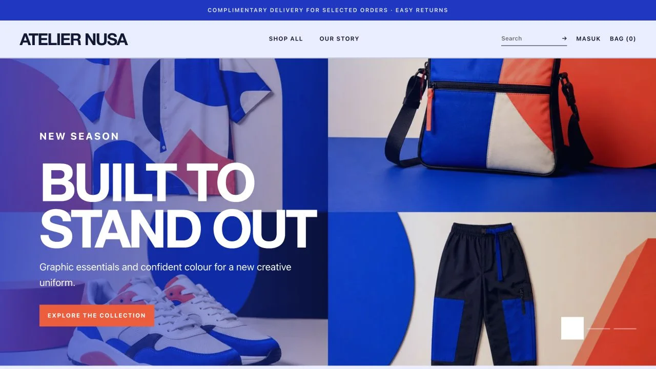 Tema storefront Studio District — Lomerce